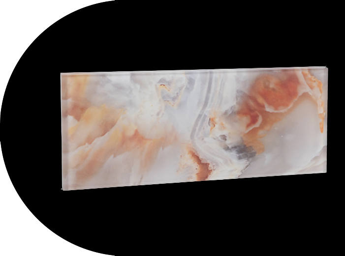 Verre de séparation en marbre