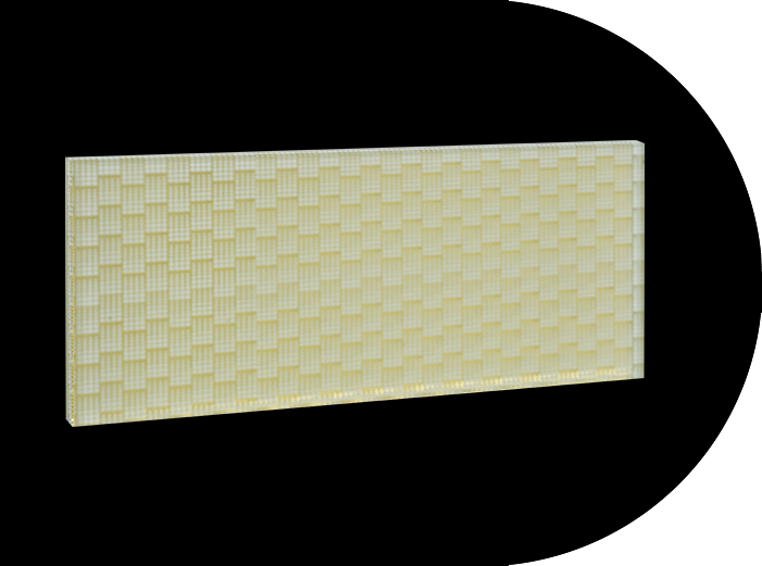 Verre feuilleté d'art miroir